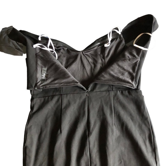 Lulus XL Black Dress Off Shoulder Mini Dress - Picture 11 of 13
